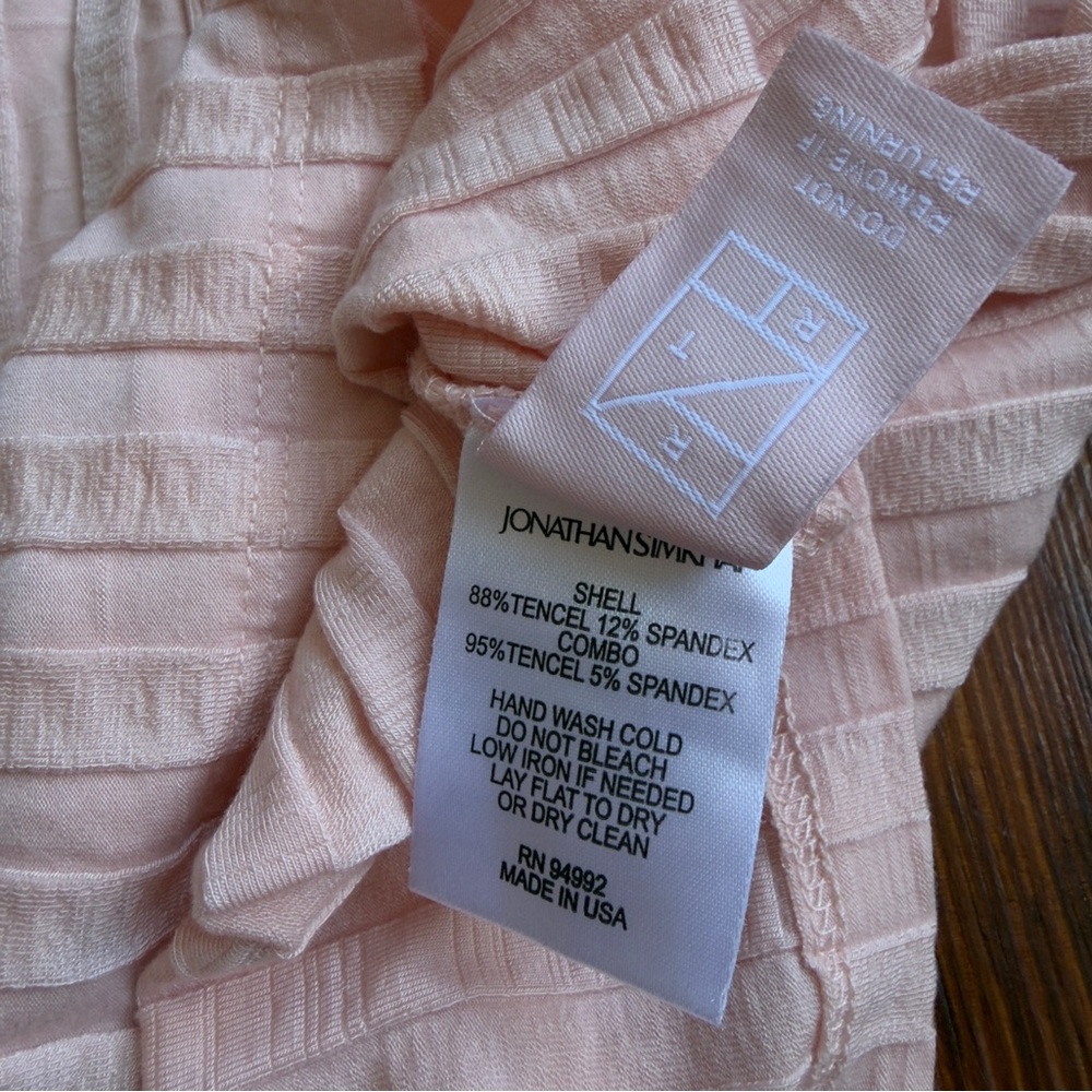 Jonathan Simkhai Pink Ribbed Long-Sleeve Polo Top - Picture 5 of 7